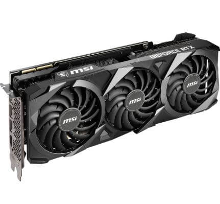 MSI RTX 3080 VENTUS 3X 10G OC - Tarjeta gráfica - GF RTX 3080 - 10 GB GDDR6X - PCIe 4.0 x16 - HDMI, 3 x DisplayPort (GeforceRTX3080Ventus3X10GOC)