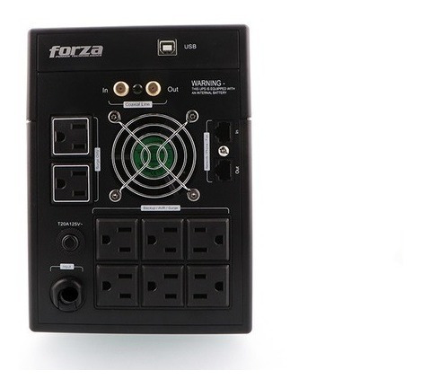 Forza UPS FX-FX-2200LCD-U 2200VA 1200W 8 Out 220V US plug