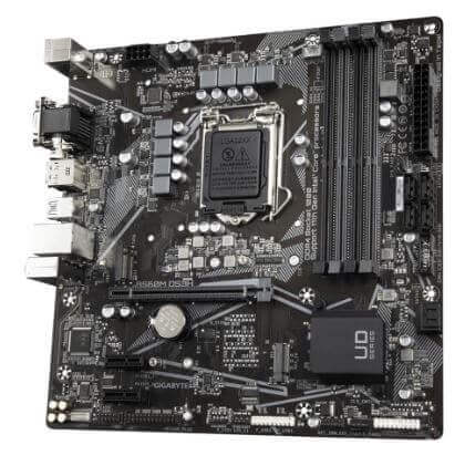 Gigabyte B560M DS3H - 1.0 - placa base - micro ATX - Socket LGA1200 - B560 - USB-C Gen1, USB 3.2 Gen 1 - Gigabit LAN - Tarjeta gráfica (B560MDS3H)