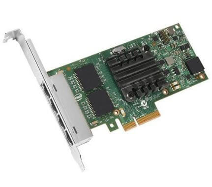 Intel I350-T4 - Adaptador de red - PCIe 2.1 x4 perfil bajo - Gigabit Ethernet x 4- (W8X25AA)