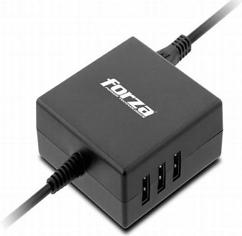 Forza FNA-790 - Universal Laptop Charger - 110/220V 90W NEMA  - 3 USB Ports - 7 Tips (FNA-790)