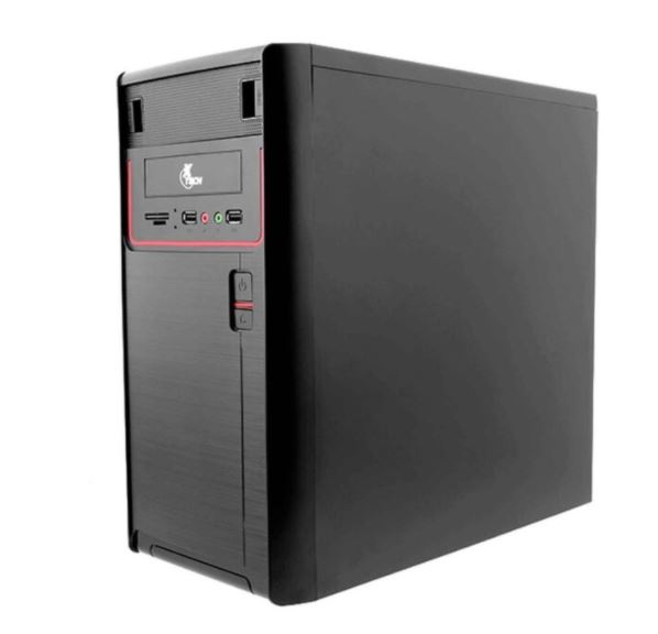 CASE X-MICRO CON FUENTE 600W NEGRO (933-BU)
