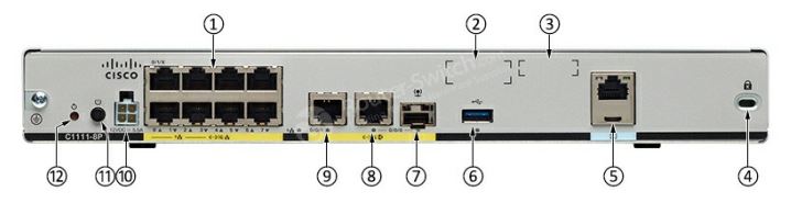 C1111-8P-/Cisco C1111-8P Integrated Services Router - 10 Ports - 8 RJ-45 Port(s) - 2 WAN Port(s) - PoE Ports - Management Port - 1 - Gigabit Ethernet - Rack-mountable, Desktop