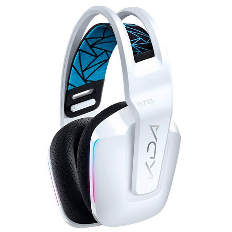 Logitech G G733 K/DA LIGHTSPEED Wireless RGB Gaming Headset - Auricular - tamaño completo - 2,4 GHz - inalámbrico - blanco