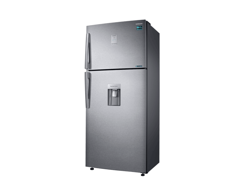 Samsung RT53K6541SL - Frigorífico/congelador - congelador superior con dispensador de agua - autónomo - ancho: 79 cm - fondo: 77 cm - alto: 185.5 cm - 526 litros - acero Easy Clean