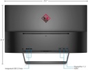 OMEN by HP 32 - Monitor LED - 32" - 2560 x 1440 - WVA+ - 300 cd/m² - 3000:1 - 5 ms - 2xHDMI, DisplayPort - negro