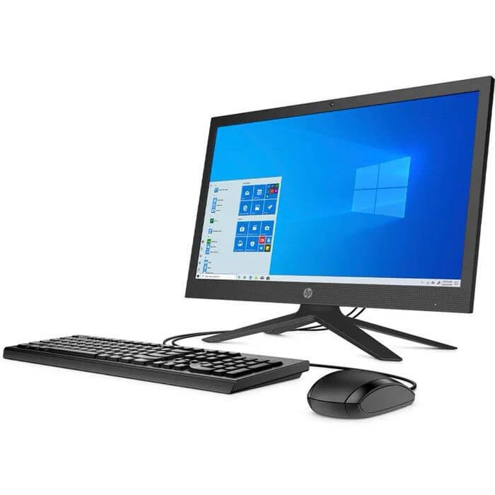 HP 21-b0002la - Todo en uno - Celeron J4025 / 2 GHz - RAM 4 GB - HDD 1 TB - UHD Graphics 600 - GigE - WLAN: 802.11a/b/g/n/ac, Bluetooth 4.2 - Win 10 Home Single Language 64 bits - monitor: LED 20.7" 1920 x 1080 (Full HD) - teclado: Latinoamérica - negro