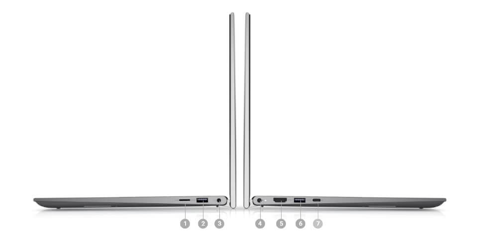 Dell Inspiron 14 5410 2-in-1 - Diseño plegable - Core i5 1155G7 - Windows 11 Home Single Language 64-bit - 8 GB RAM - 256 GB SSD NVMe, Class 35 - 14" pantalla táctil 1920 x 1080 (Full HD) @ 60 Hz - Iris Xe Graphics - Wi-Fi 6, Bluetooth - plata - BTS - con 1 Year Carry-In Service + 1 Year Complete Care