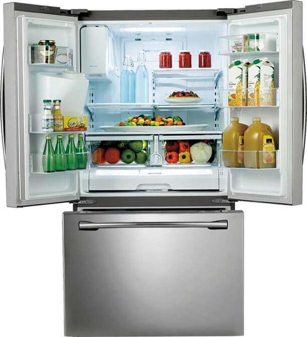 Samsung - Refrigerator/freezer -french door - RF26HFENDSLCA - 26 pies - Twin Cooling Plus ™ - Iluminación LED de alta intensidad