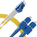 PATCH CORD FIBRA OPTICA DUPLEX LC-SC SM 2MTS