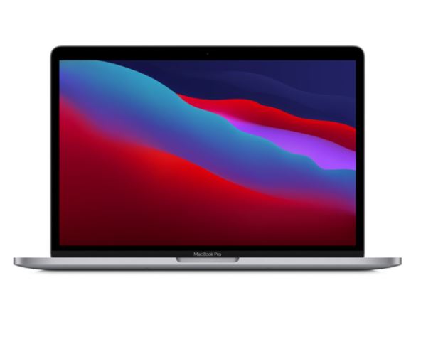 Apple MacBook Pro - Notebook - 13" - Apple M1 N/A - 8 GB - 256 GB - Apple macOS Big Sur 11.0 - Gray- (MYD82LA/A)
