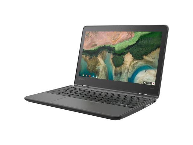 Lenovo 300e Chromebook 2nd Gen AST 82CE001LUS 11.6" Touchscreen 2 in 1 Chromebook - HD - 1366 x 768 - AMD A-Series A4-9120C Dual-core (2 Core) 1.60 GHz - 4 GB RAM - 32 GB Flash Memory - Black - AMD Chip - Chrome OS - AMD Radeon R4 Graphics - In-plane Switching (IPS) Technology - English Keyboard - 10 Hour Battery Run Time - IEEE 802.11ac Wireless LAN Standard Menos