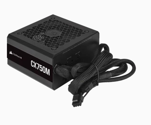 CORSAIR CX-M Series CX750M - Fuente de alimentación (interna) - ATX12V 2.4/ EPS12V 2.92 - 80 PLUS Bronze - CA 100-240 V - 750 vatios - Norteamérica- (CP-9020222-NA)