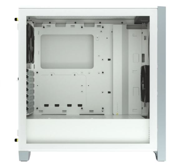 CORSAIR 4000D - Torre - ATX - panel lateral con ventana (cristal templado) - sin fuente de alimentación (ATX) - blanco - USB/Audio- (CC-9011199-WW)