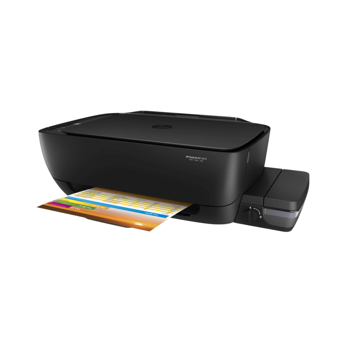 HP Deskjet GT 5810 All-in-One - Impresora multifunción - color - chorro de tinta - refillable - 216 x 297 mm (original) - A4/Legal (material) - hasta 7 ppm (copiando) - hasta 8 ppm (impresión) - 60 hojas - USB 2.0