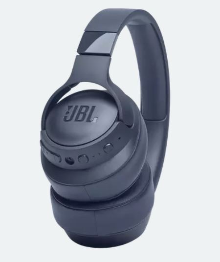 JBL TUNE 760NC - Auriculares con diadema con micro - tamaño completo - Bluetooth - inalámbrico, cableado - cancelación de sonido activo - conector de 3,5 mm - azul- (JBLT760NCBLUAM)