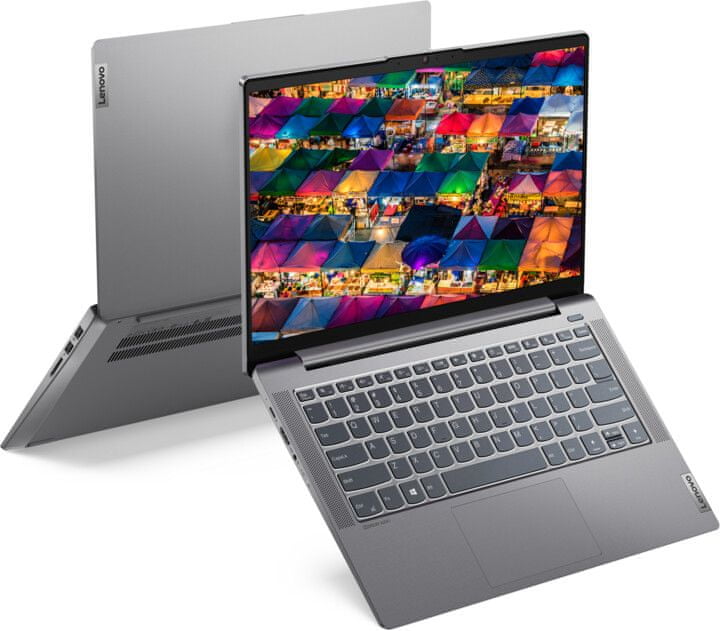 Lenovo IdeaPad 5 14ITL05 82FE - Core i5 1135G7 / 2.4 GHz - Win 10 Home 64 bit - 8 GB RAM - 256 GB SSD NVMe - 14" TN 1366 x 768 (HD) - Iris Xe Graphics - Wi-Fi 6, Bluetooth - gris grafito - kbd: español