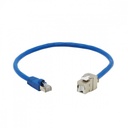 6210G-03L - LEVITON Patch Cord eXtreme, UTP categoría 6A, 0.9m (3'), azul