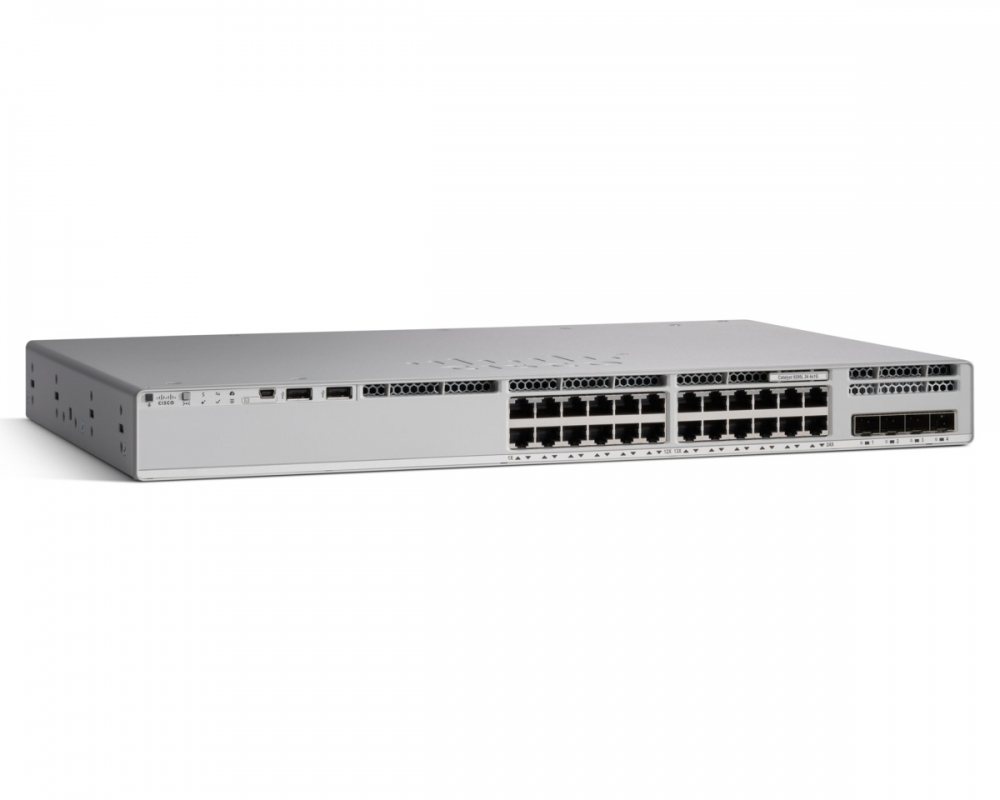 C9200L-48PL-4G-E? LA-Network Essentials - conmutador - L3 - 48 x 10/100/1000 (PoE +) + 4 x Gigabit SFP (enlace ascendente) - para montaje en bastidor - PoE + (370 W)