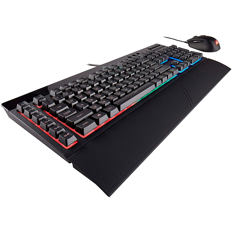CORSAIR PRO GAMING BUNDLE - Juego de teclado y ratón - retroiluminación - USB - español