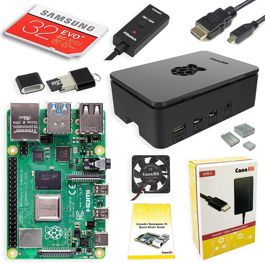 CanaKit Raspberry Pi 4 8GB Extreme Kit - 128GB Edition (8GB RAM)