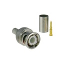 Conector macho tipo BNC de apretar para RG6