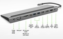 Belkin - Hub - 11 puertos - USB-C Multiport Dock