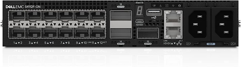 Dell EMC Swich S4112F - 12X10gb BE +3X100bge QSFP28, Fan to IO,2XAC PSU, NO.