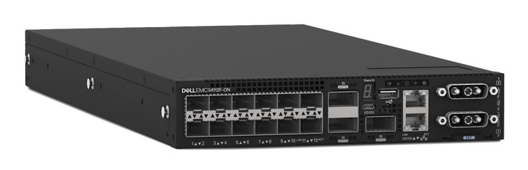 Dell EMC Swich S4112F - 12X10gb BE +3X100bge QSFP28, Fan to IO,2XAC PSU, NO.