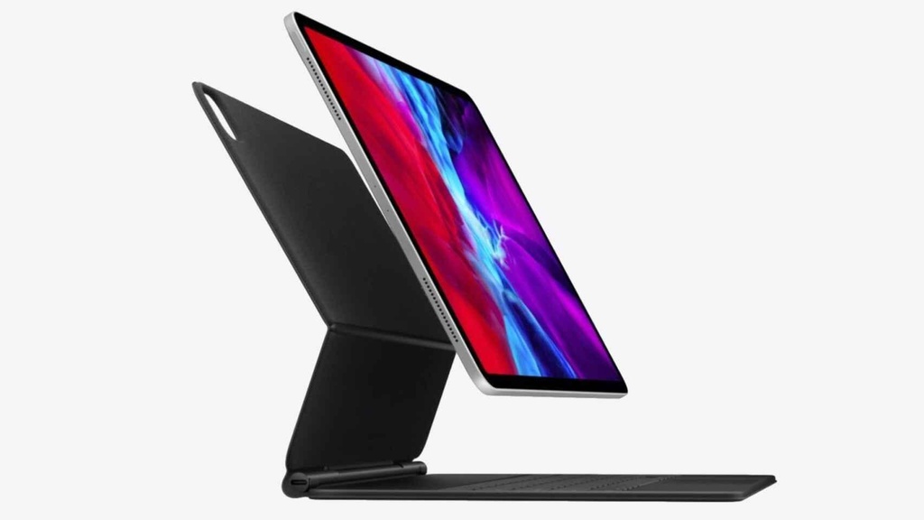 Apple Magic Keyboard - Caja de teclado y folio - con panel táctil - retroiluminación - Apple Smart connector - QWERTY - español - para 10.9-inch iPad Air (4th generation); 11-inch iPad Pro (1st generation, 2nd generation, 3rd generation)