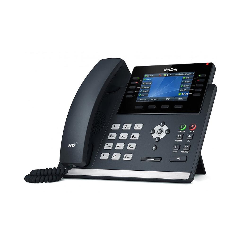 SIP-T46U  SIP-T46U Teléfono IP de 16 cuentas SIP 10 lineas PoE SFB USB P