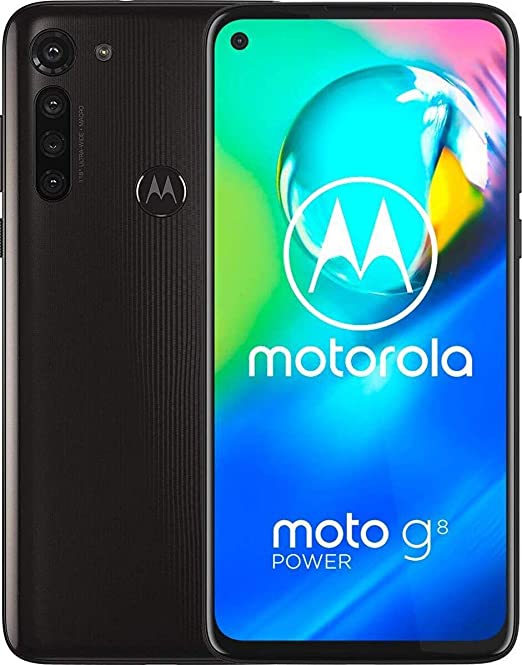 Motorola Moto G8 Power - Smartphone - SIM doble - 4G LTE - 64 GB - microSD slot - 6.4" - 2300 x 1080 píxeles (399 ppi) - IPS - RAM 4 GB (cámara frontal de 16 MP) - 4x x cámaras traseras - Android - azul