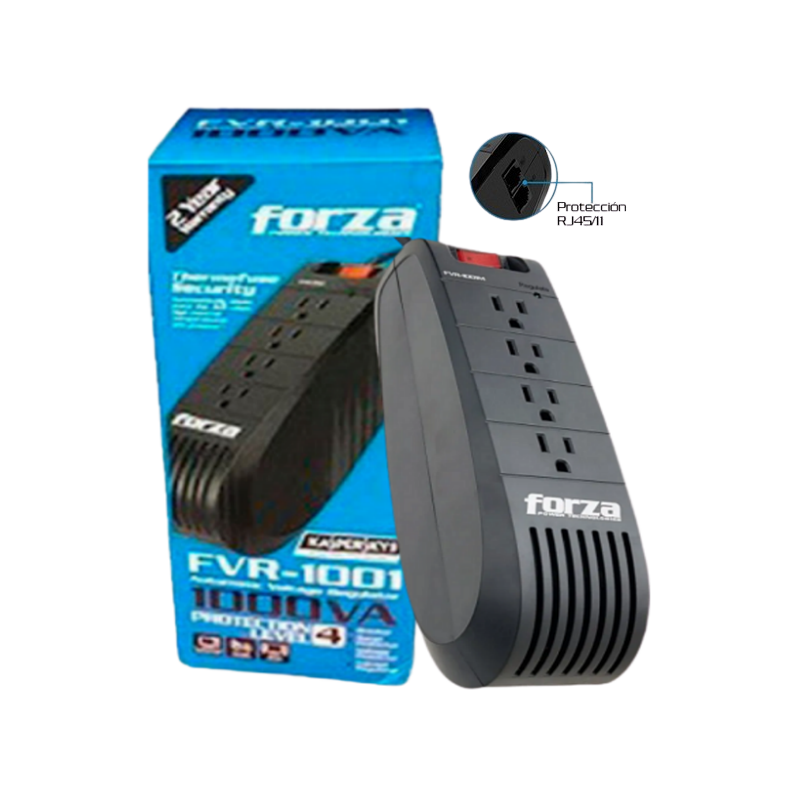 Kit Forza AVR FVR-1001 1000VA 500W 4 Out 110V US  (7X6)