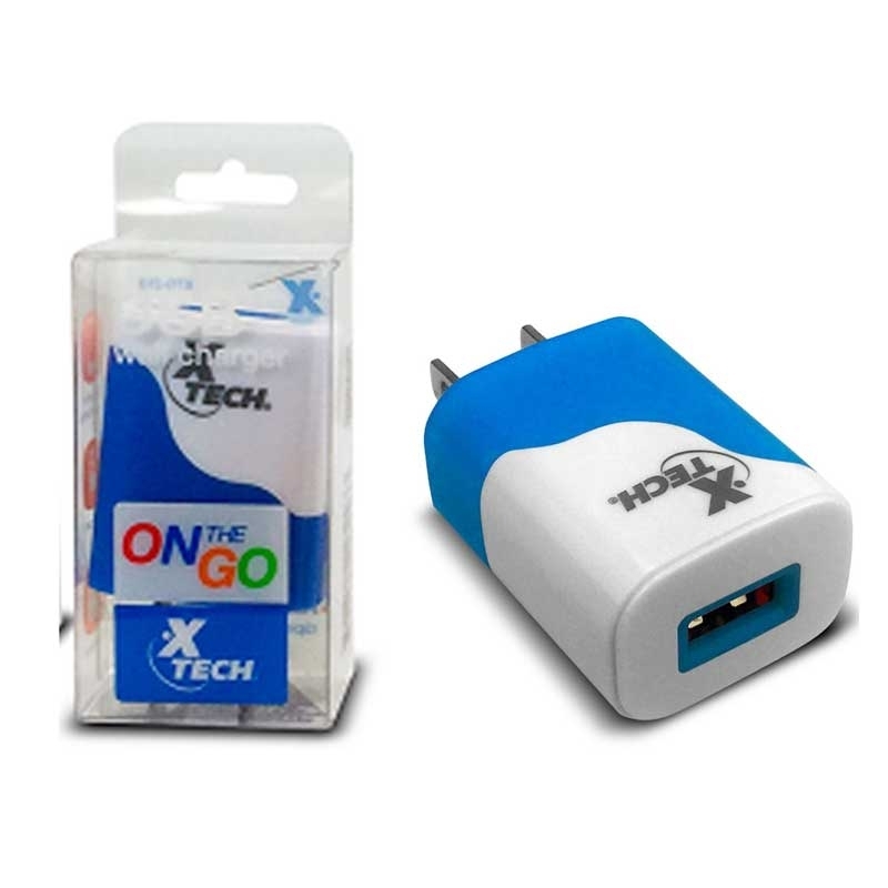 KIT 10 unidades XTG-213 - Adaptador USB WALL 5V/1a ON THE GO