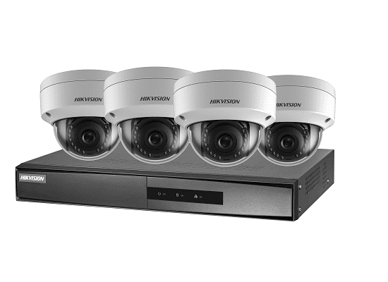 Kit Hikvision 4MP Bull Cam+Stand NVR 4 Vid Chanls