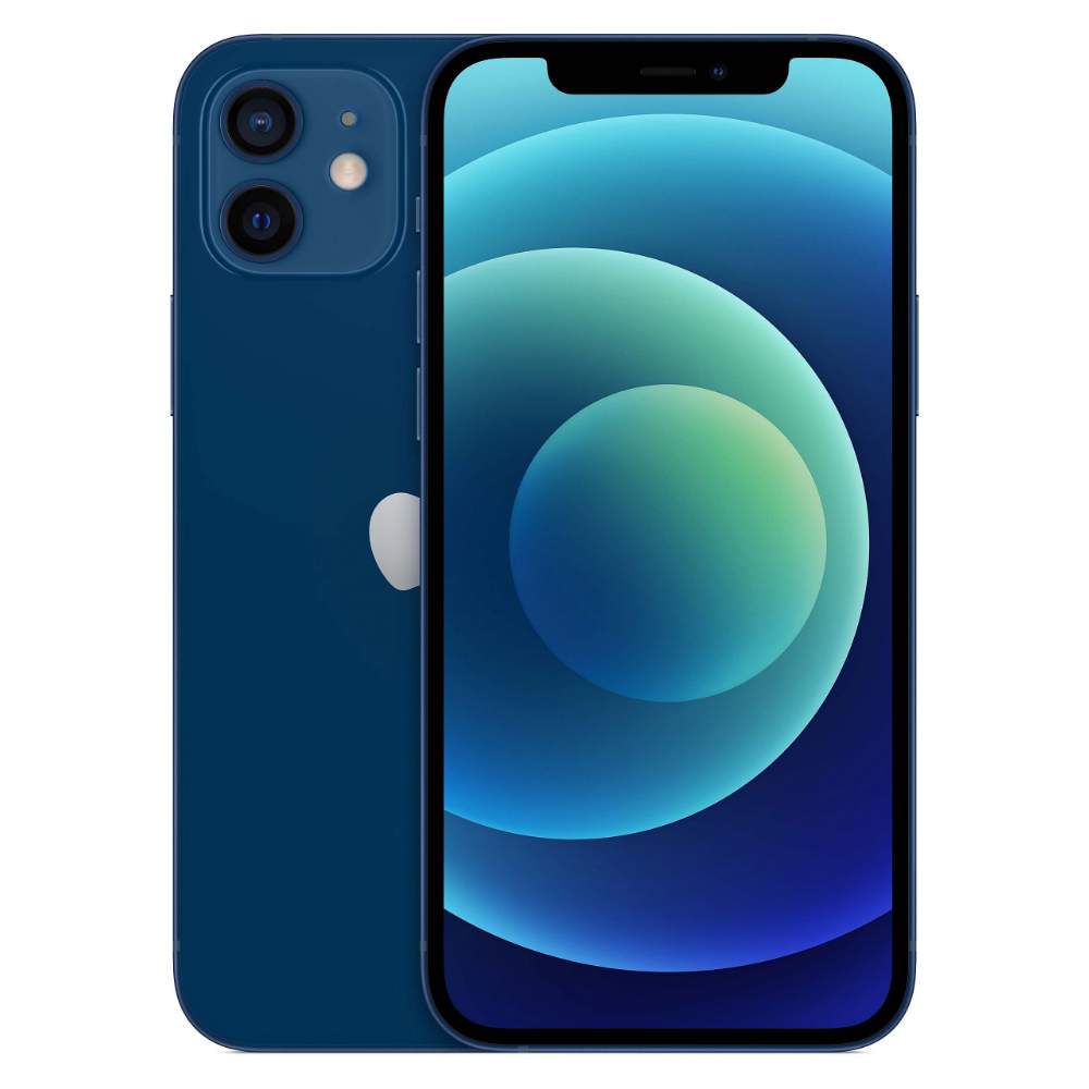 Apple iPhone 12 - Teléfono inteligente - Single SIM - 5G NR - 64 GB - 6.1" - 2532 x 1170 píxeles (460 ppi) - Super Retina XDR Display (cámara frontal de 12 MP) - 2 x cámaras traseras - azul