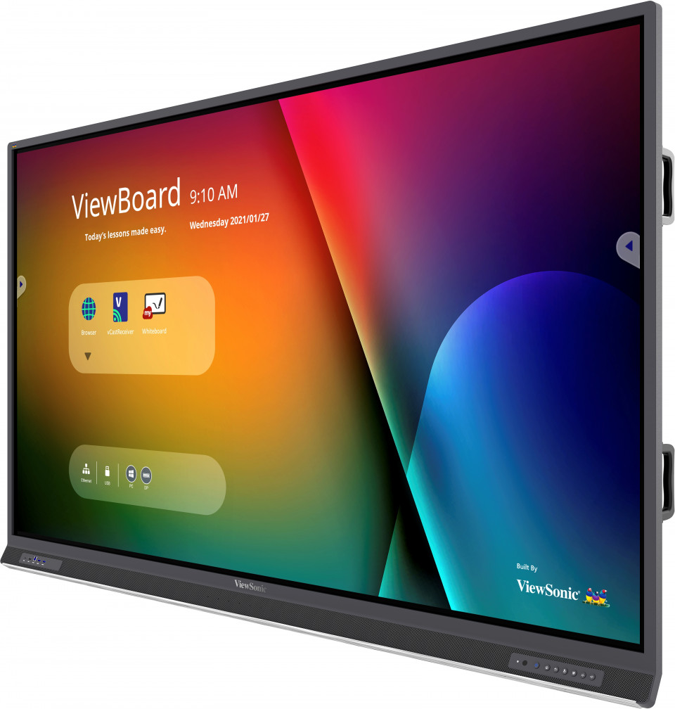 ViewSonic ViewBoard IFP8652 - 86" Clase diagonal (85.6" visible) pantalla LCD con retroiluminación LED - interactivo - con capacidad para PC con ranura opcional y pantalla táctil (multitáctil) - 4K UHD (2160p) 3840 x 2160