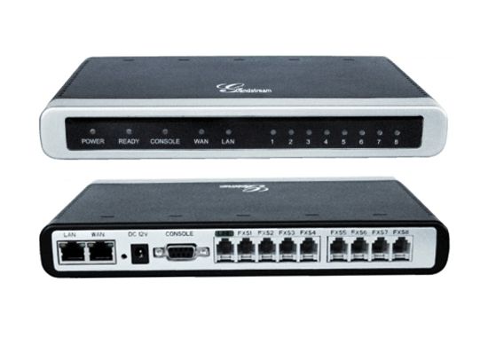 GXW -4108 - Gateway con 8 puertos FXO para 8 lineas analogicas.