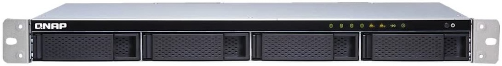 TS-431XeU-8G-US - QNAP 4-bay 1U Short-Depth Rackmount NAS (8GB RAM version) with Builti-in 10GbE Network