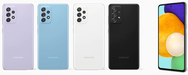 Samsung Galaxy A52s 5G - 5G smartphone - SIM doble - RAM 6 GB / 128 GB - microSD slot - pantalla OLED - 6.5" - 2400 x 1080 píxeles - 4x x cámaras traseras 64 MP, 12 MP, 5 MP, 5 MP - front camera 32 MP - violeta increíble