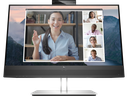 HP E24mv G4 Conferencing Monitor - E-Series - monitor LED - 23.8" - 1920 x 1080 Full HD (1080p) @ 60 Hz - IPS - 250 cd/m² - 1000:1 - 5 ms - HDMI, VGA, DisplayPort - altavoces - plata, cabezal negro