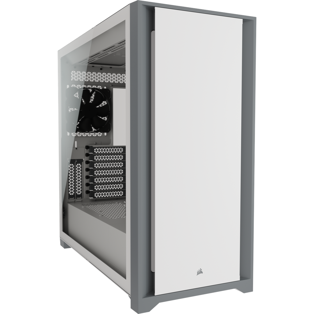CORSAIR 5000D AIRFLOW - MDT - ATX - panel lateral con ventana (cristal templado) - sin fuente de alimentación (ATX) - blanco - USB/Audio