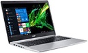 Acer Aspire 5 A515-54 - Diseño de bisagras en 180 grados - Core i5 10210U / 1.6 GHz - Win 10 Home Single Language 64 bits - UHD Graphics - 8 GB RAM - 256 GB SSD NVMe - 15.6" 1920 x 1080 (Full HD) - Wi-Fi 6 - plata pura - kbd: español