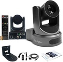 PT20X-SDI-GY-G2 - PTZOptics 20x-SDI Gen2 - Cámara de transmisión en vivo (gris) (PT20X-SDI-GY-G2) + soporte universal de pared (negro)