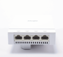 Access Point for wall, 802.11ax (Wi-Fi6) MU-MIMO 2X2, 1.7 Gbps, 4 additional Gigabits ports