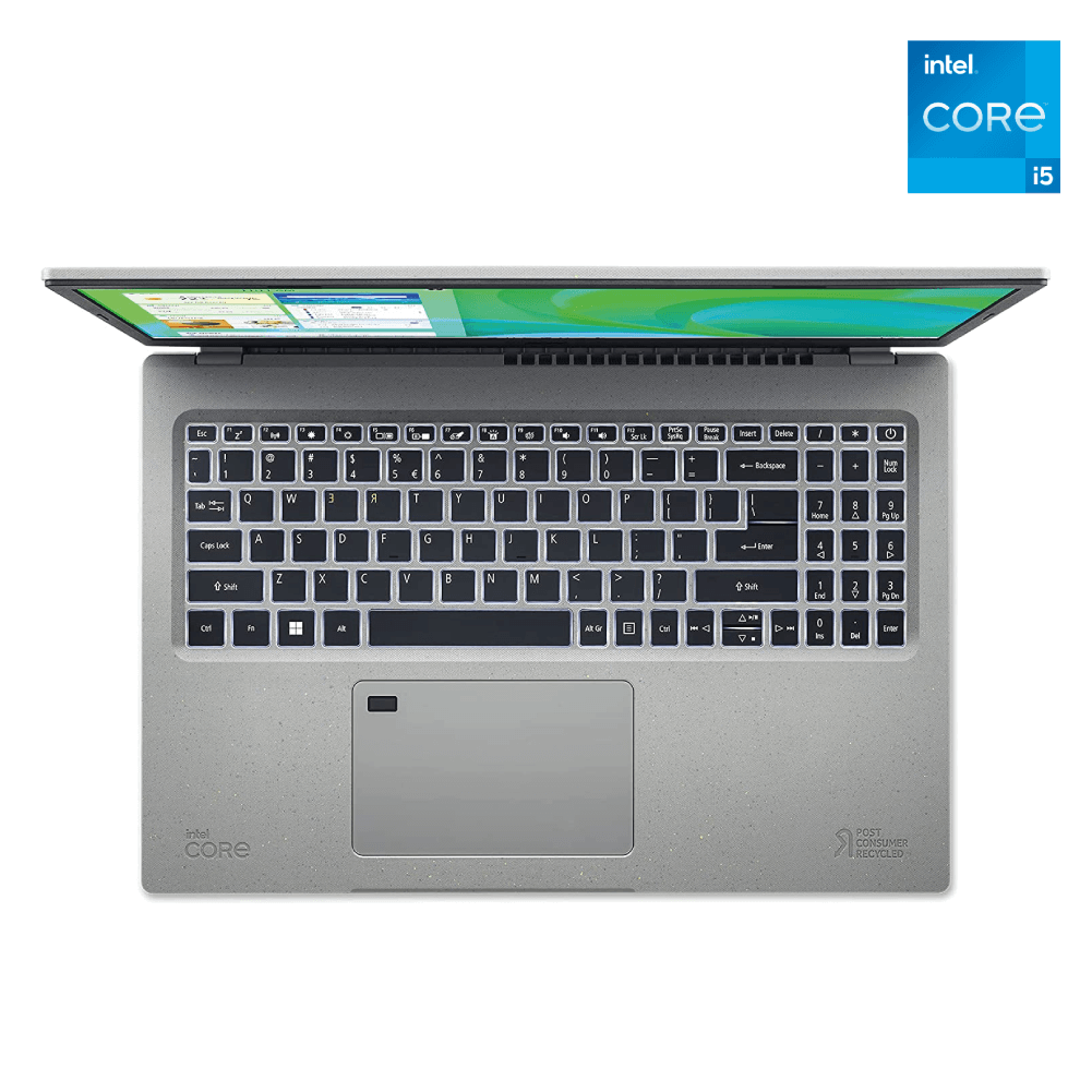 Acer - Notebook - 15.6" - 1920 x 1080 - Intel Core i5 I5-1135G7 - 8 GB DDR4 SDRAM - 512 GB SSD - Intel Iris Xe Graphics - Windows 11 Home - Silver - Spanish