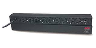 APC Basic Rack-Mount PDU - Unidad de distribución de alimentación (montaje en bastidor) - CA 120 V - input: NEMA 5-15 - conectores de salida: 14 (NEMA 5-15) - 3.7 m cable - negro - para P/N: SCL400RMJ1U, SMX1000C, SMX1500RM2UC, SMX1500RM2UCNC, SMX750C, SMX750CNC