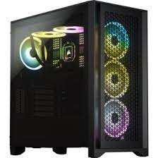 CORSAIR 4000D AIRFLOW - Torre - ATX - panel lateral con ventana (cristal templado) - sin fuente de alimentación (ATX) - negro - USB/Audio