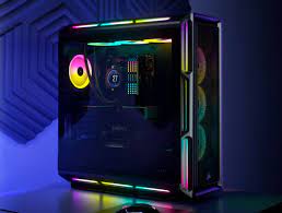 CORSAIR iCUE 5000T RGB - Mid tower - placa ATX extendida - panel lateral con ventana (cristal templado) - sin fuente de alimentación (ATX) - negro - USB/Audio