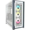 CORSAIR iCUE 5000X RGB - Torre - ATX - panel lateral con ventana (cristal templado) - sin fuente de alimentación (ATX) - blanco - USB/Audio